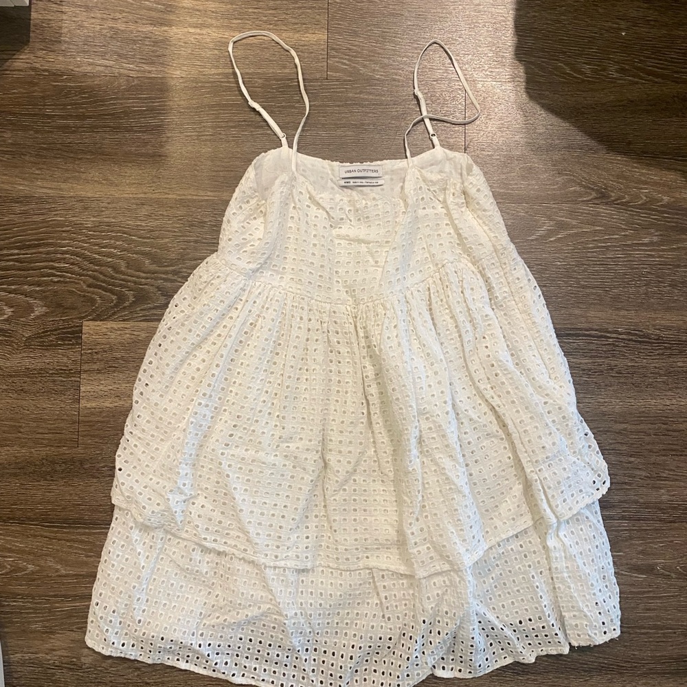 Urban outfitters white layered babydoll dress *worn once*